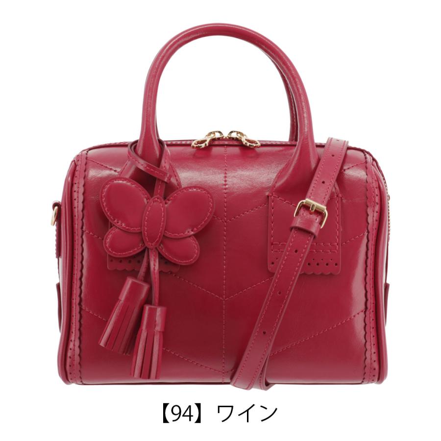 ANNA SUI アナスイ ミニボストン ハンドバッグ 2WAY 本革 ANNA SUI アナスイ ミニボストン ハンドバッグ 2WAY 本革