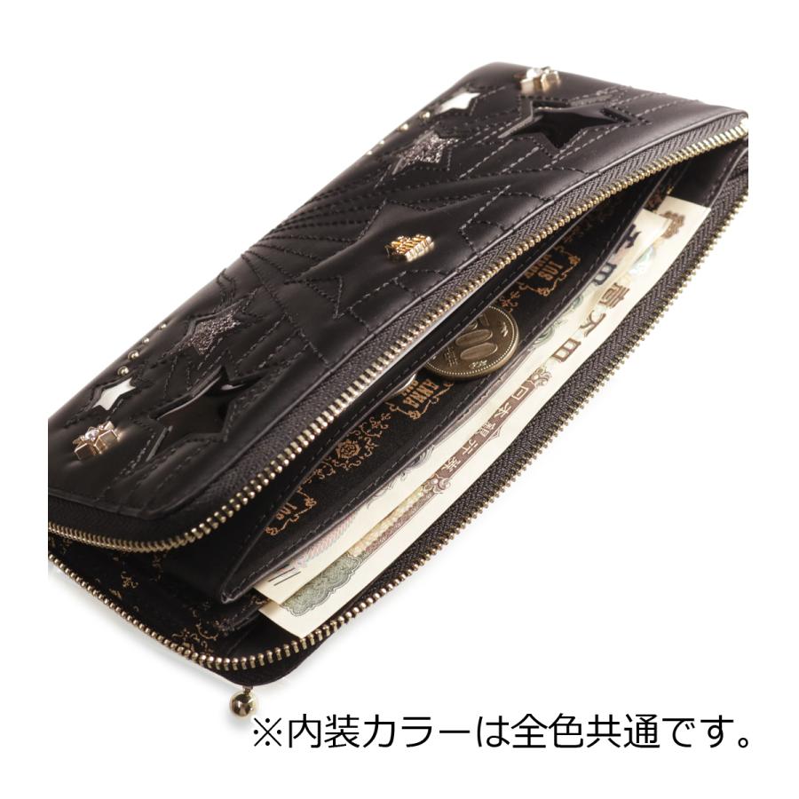 ANNA SUI アナスイ 長財布 L字ファスナー レディース 本革 ANNA SUI アナスイ 長財布 L字ファスナー レディース 本革