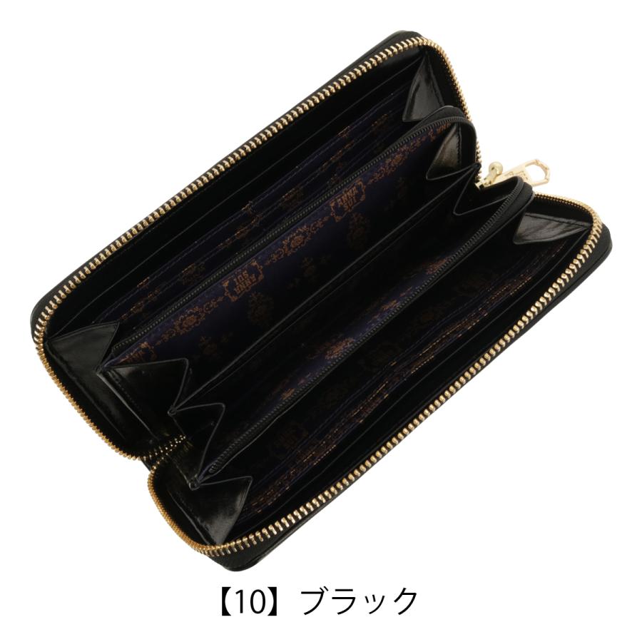 ANNA SUI アナスイ 長財布 ラウンドファスナー 本革 レディース ANNA SUI アナスイ 長財布 ラウンドファスナー 本革 レディース