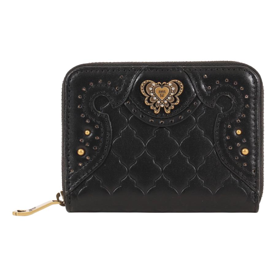 ANNA SUI（アナスイ） マルチケース ラウンドファスナー エレノア 本革