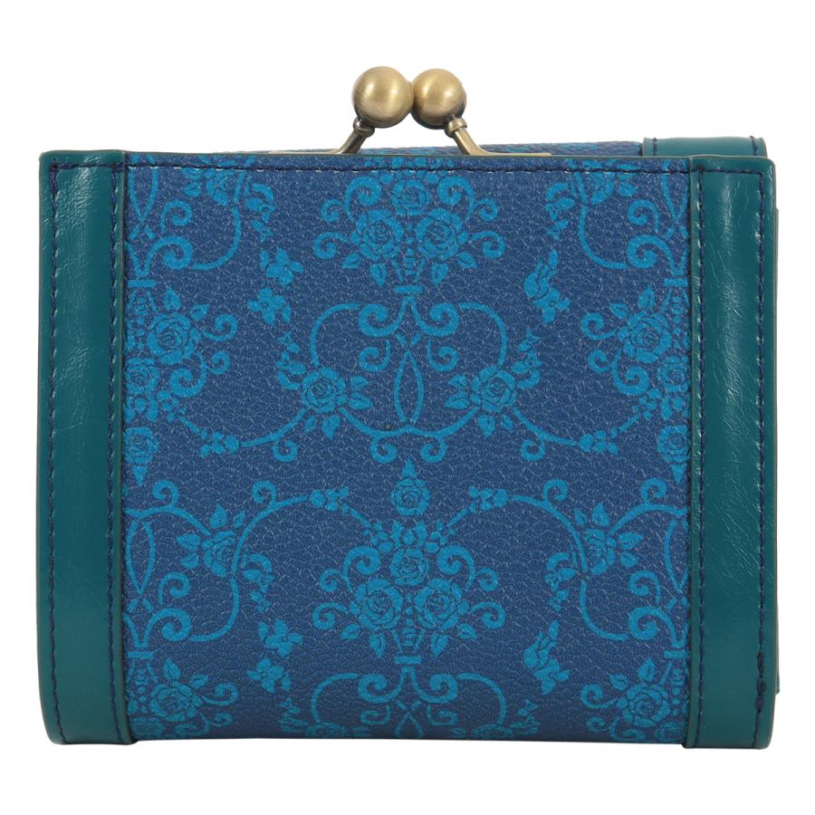 【数回使用】ANNA SUI ハーレクイン 財布 二つ折り アナスイ 青 ANNA SUI（アナスイ） 二つ折り財布 がま口 レディース リーブル