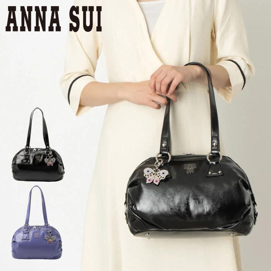 美品 ANNA SUI レザー ハンド キルティング ボストンバッグe753 ANNA SUI（アナスイ） ボストンバッグ ルーチェ レディース 318270