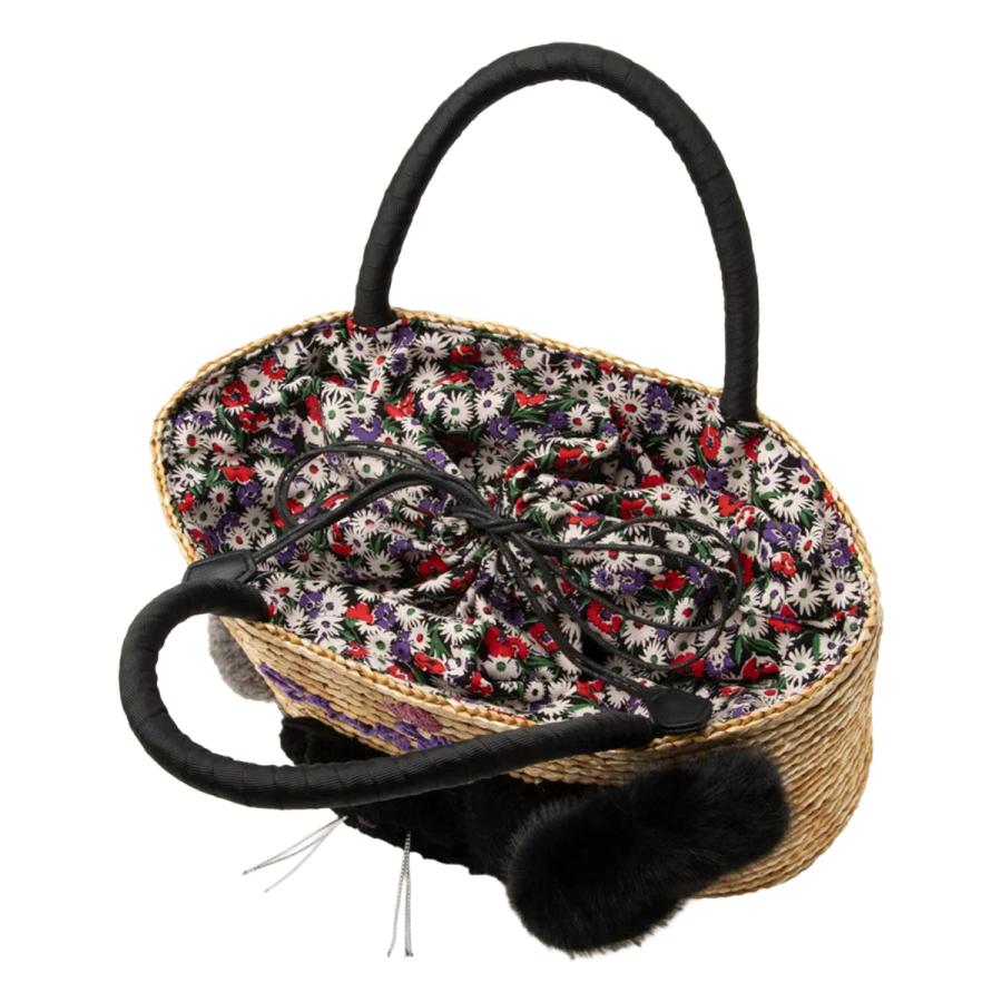 ANNA SUI（アナスイ） かごバッグ 猫 ねこ TITIプランク レディース