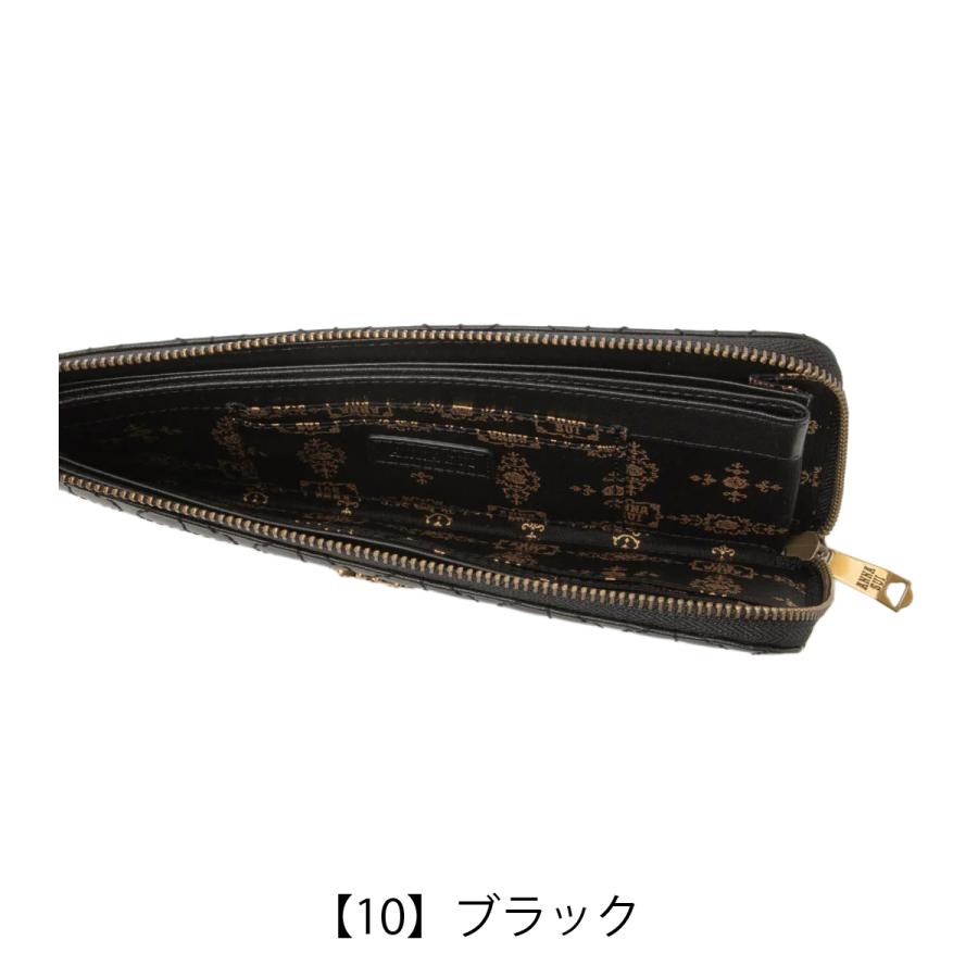 ANNA SUI（アナスイ） 長財布 L字ファスナー 本革 レディース
