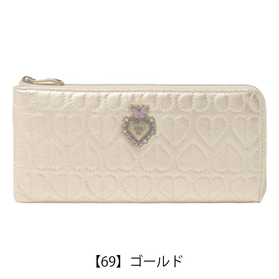ANNA SUI（アナスイ） 長財布 L字ファスナー 本革 レディース