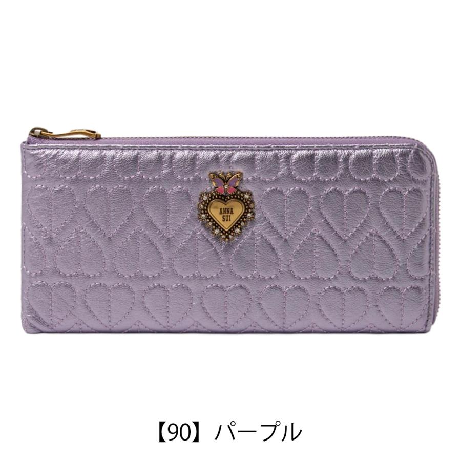 ANNA SUI（アナスイ） 長財布 L字ファスナー 本革 レディース