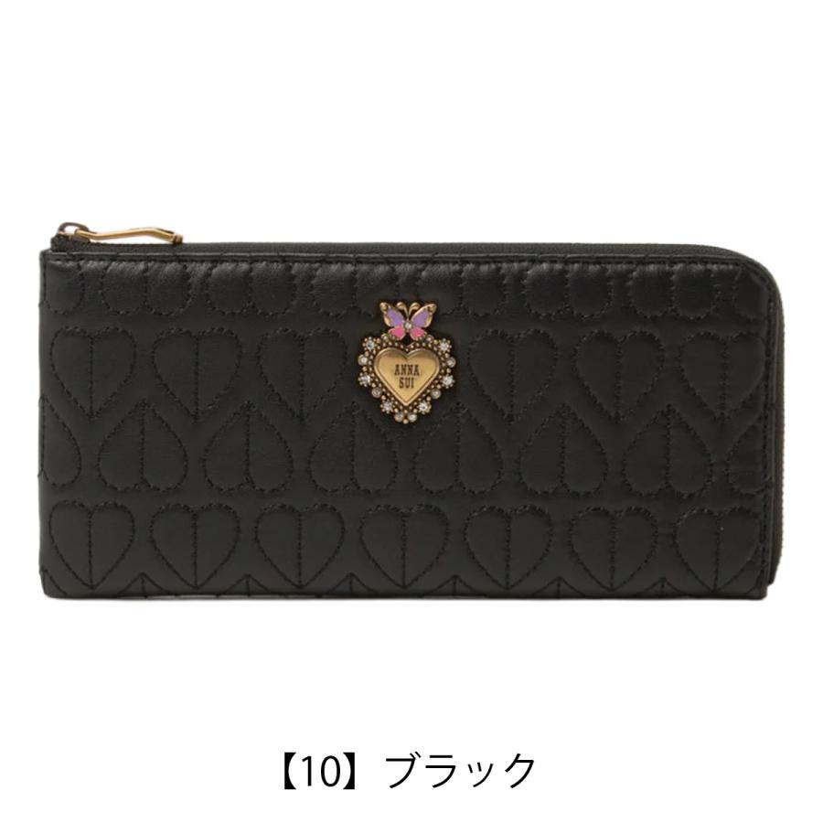 ANNA SUI（アナスイ） 長財布 L字ファスナー 本革 レディース