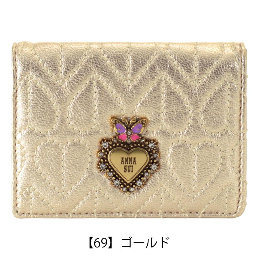 ANNA SUI（アナスイ） ミニ財布 小銭入れ カードケース BOX型 本革