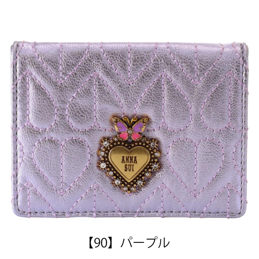 ANNA SUI（アナスイ） ミニ財布 小銭入れ カードケース BOX型 本革
