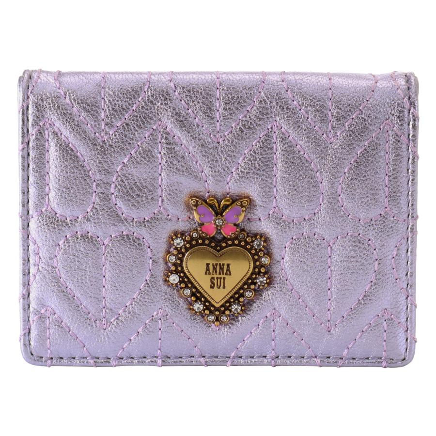 ANNA SUI（アナスイ） ミニ財布 小銭入れ カードケース BOX型 本革