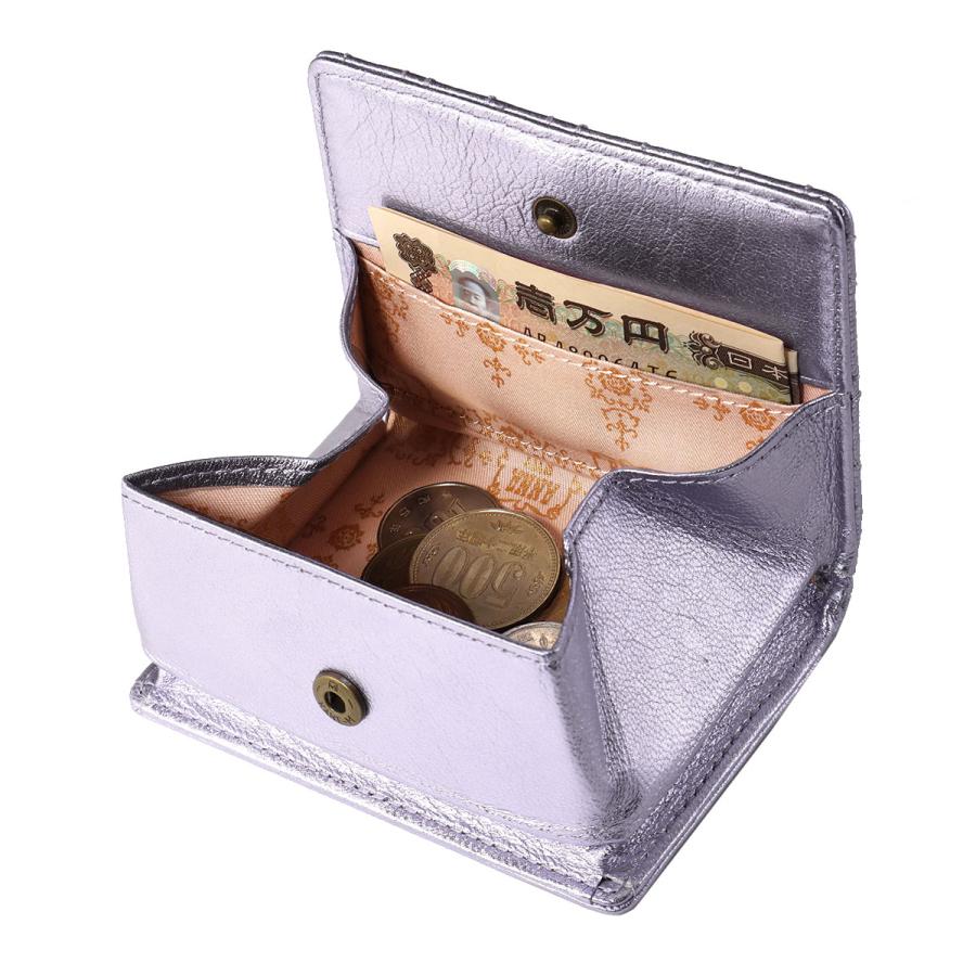 ANNA SUI（アナスイ） ミニ財布 小銭入れ カードケース BOX型 本革