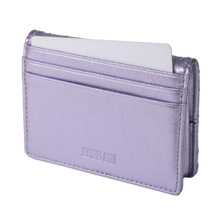 ANNA SUI（アナスイ） ミニ財布 小銭入れ カードケース BOX型 本革