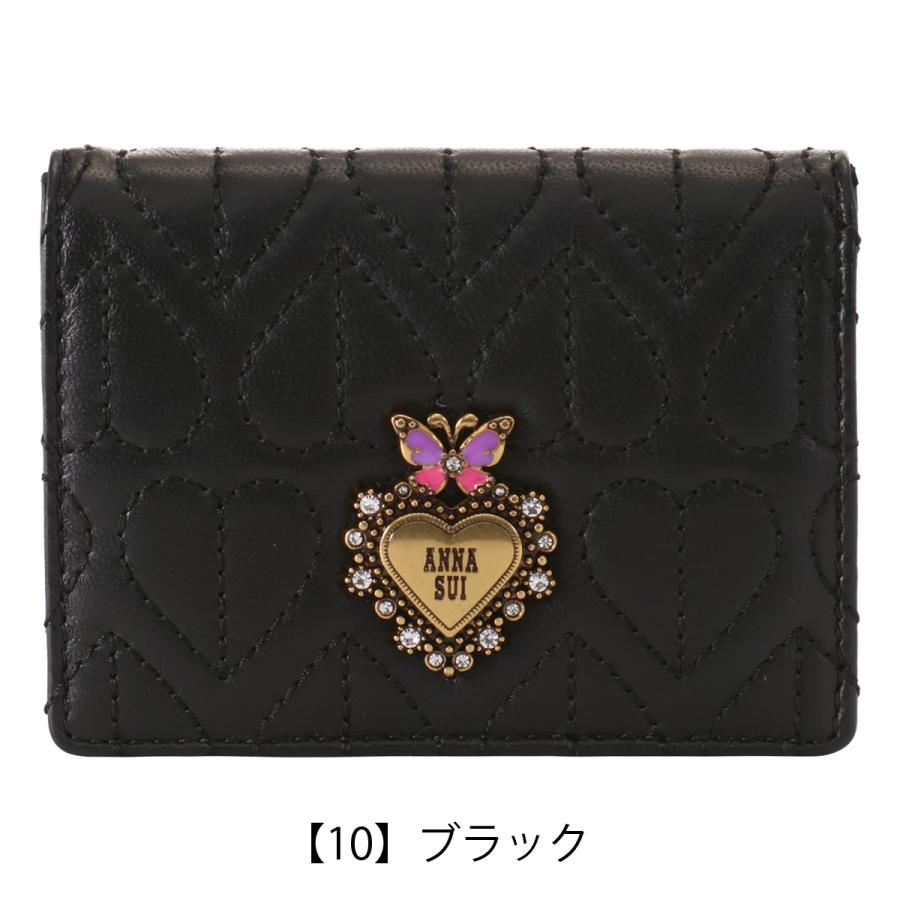 ANNA SUI（アナスイ） ミニ財布 小銭入れ カードケース BOX型 本革