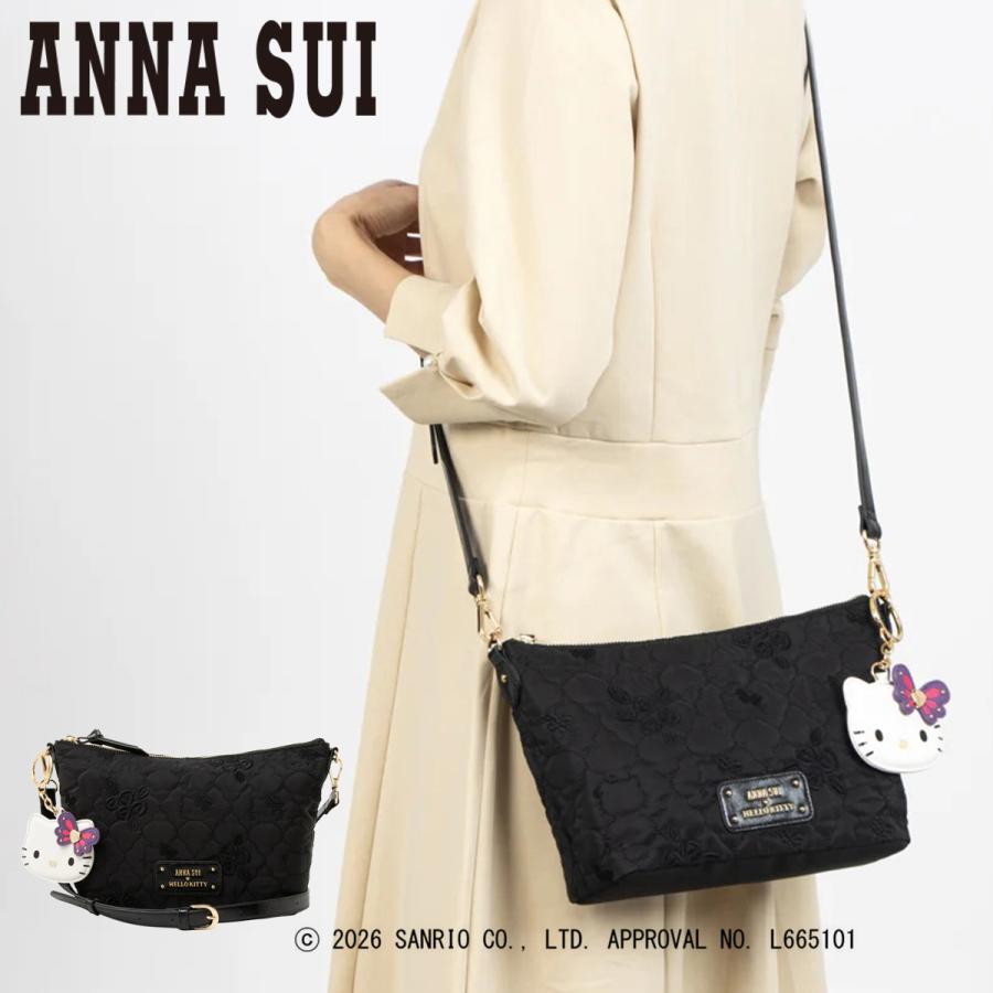 アッキーさん専用です‼️ANNA SUIショルダーバッグ ANNA SUI（アナスイ） ショルダーバッグ ミニショルダー 巾着 猫