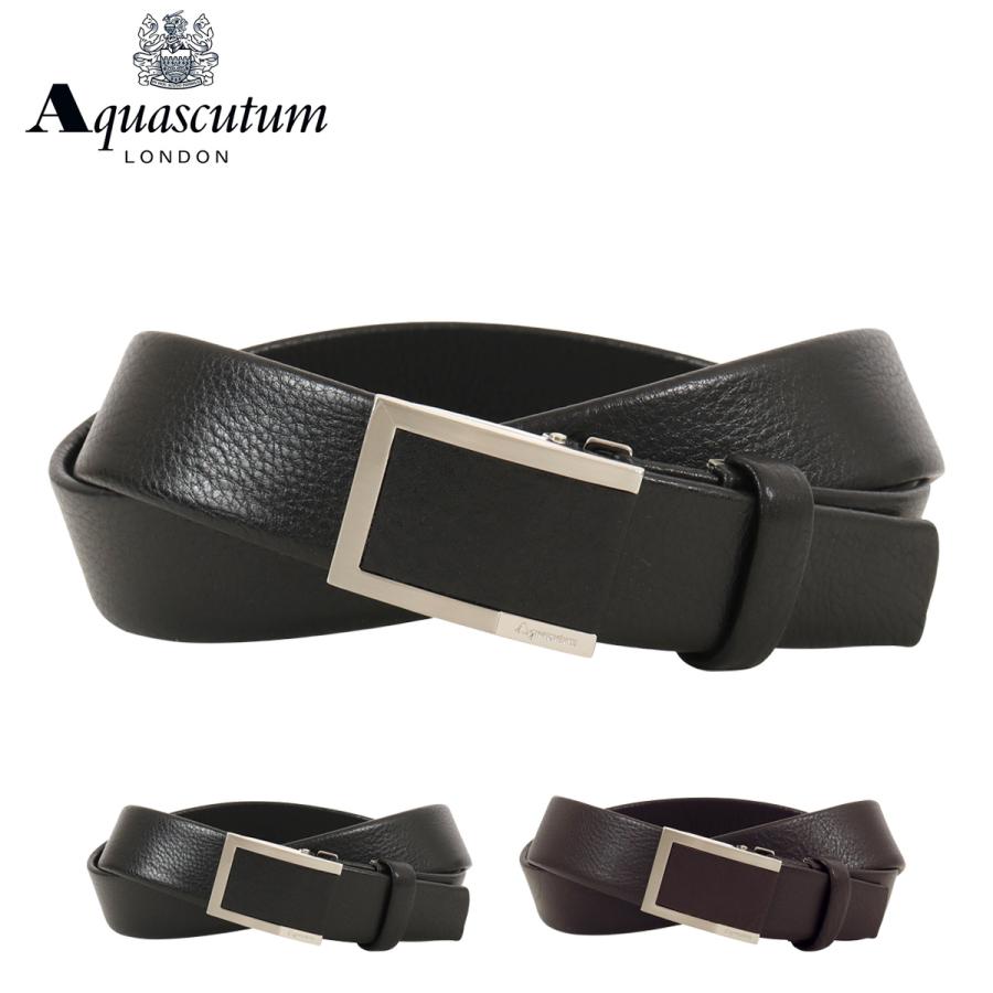 Aquascutum（アクアスキュータム） ベルト 本革 日本製 バックルタイプ 