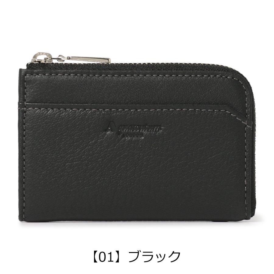 アクアスキュータム 財布 小銭入れ メンズ ブラッドフォード 11100222 Aquascutum コインケース L字ファスナー 本革 レザー 鹿革｜sacsbar｜14