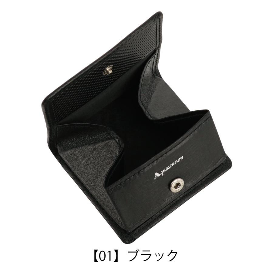 Aquascutum（アクアスキュータム） 小銭入れ コインケース BOX型 本革