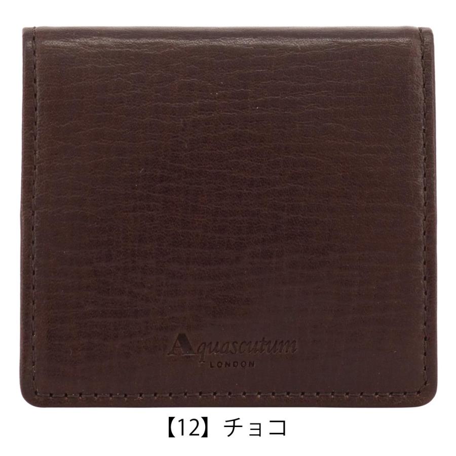 Aquascutum（アクアスキュータム） 小銭入れ コインケース BOX型 本革