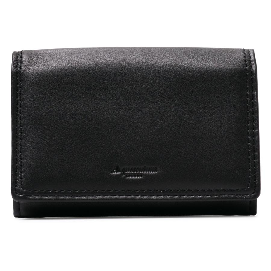 Aquascutum（アクアスキュータム） 名刺入れ 風琴マチ サットン AQWM