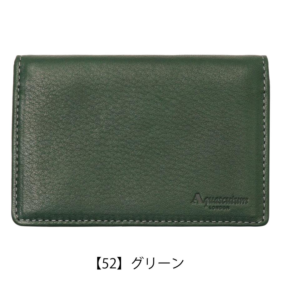 アクアスキュータム 名刺入れ パス カードケース メンズ ブレント AQWP-002 Aquascutum 定期入れ マルチケース 本革 日本製 牛革 レザー シンプル ブランド 男性｜sacsbar｜17