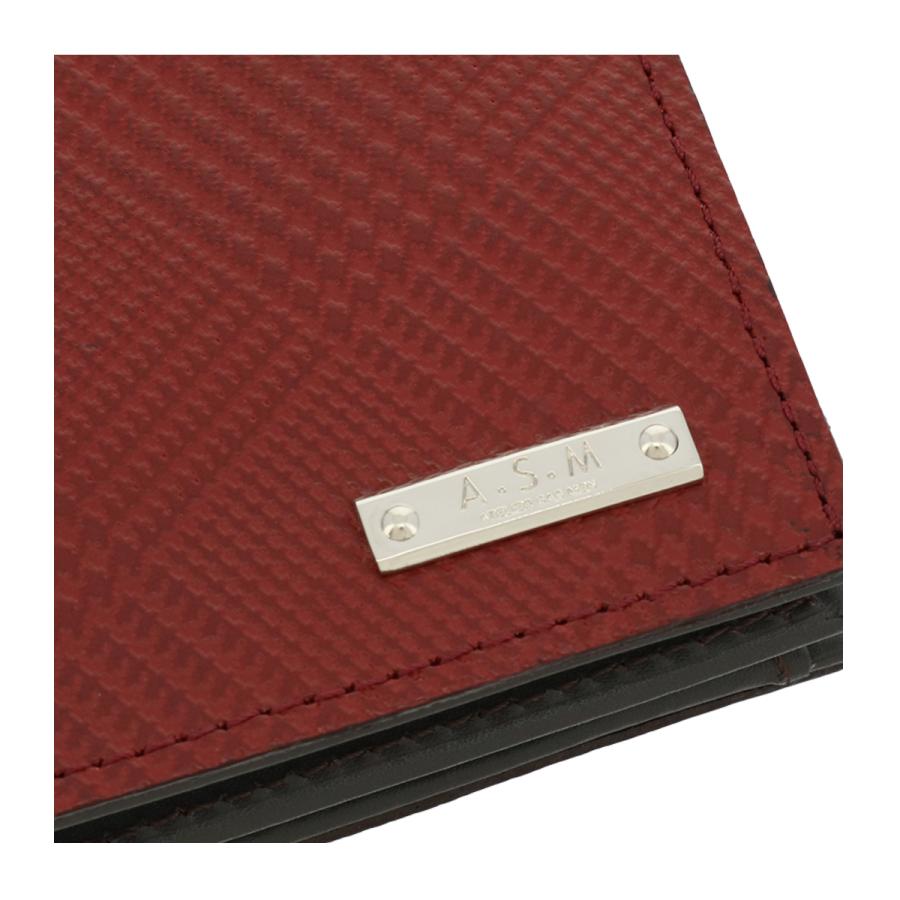 ATELIER SAB MEN（アトリエサブメン） 二つ折り財布 バイアス 本革