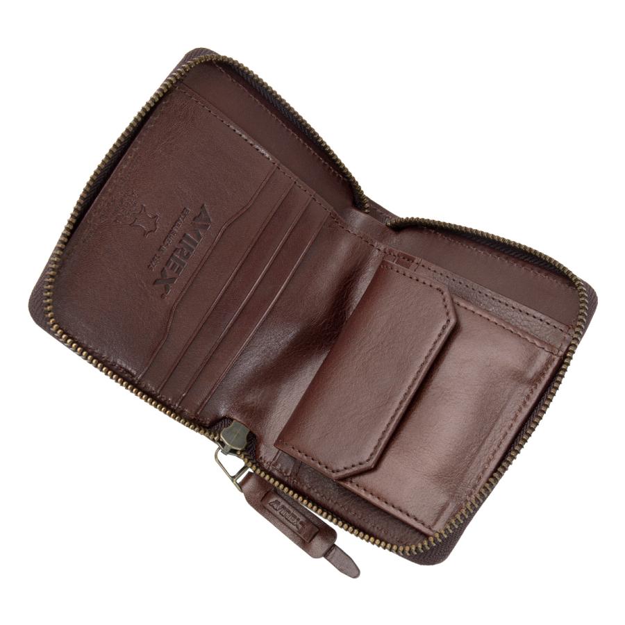 AVIREX（アヴィレックス） 二つ折り財布 BEIDE AX9101 AVIREX 本革