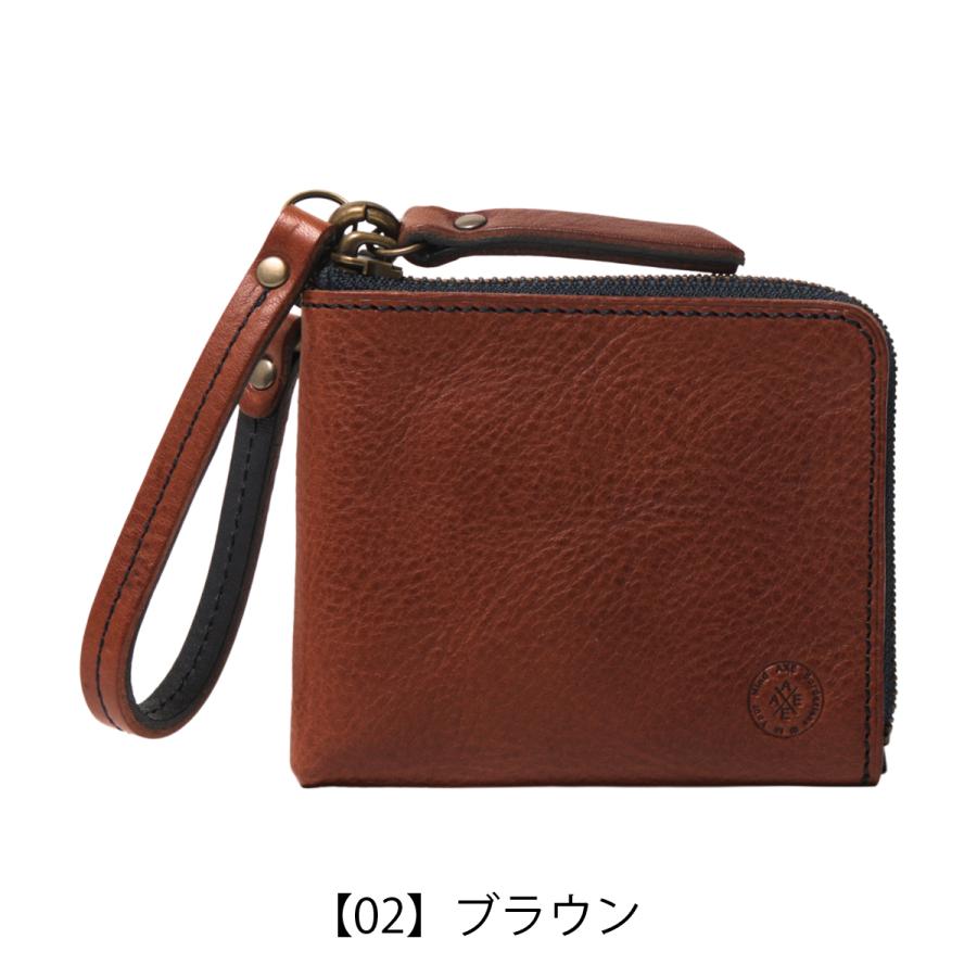 AXE J-line アックス ジャパンライン ミニ財布 メンズ 本革 L字