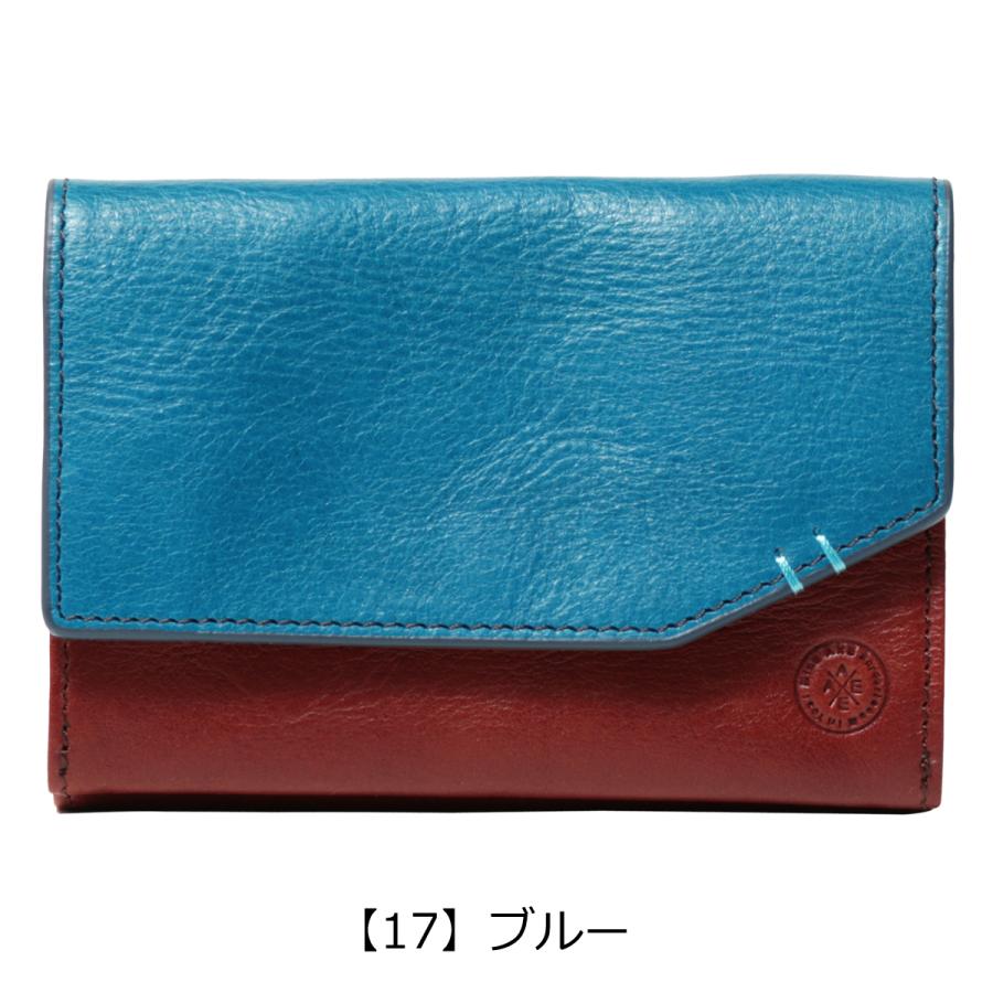AXE J-line アックス 二つ折り財布 本革 ミドルウォレット ミント