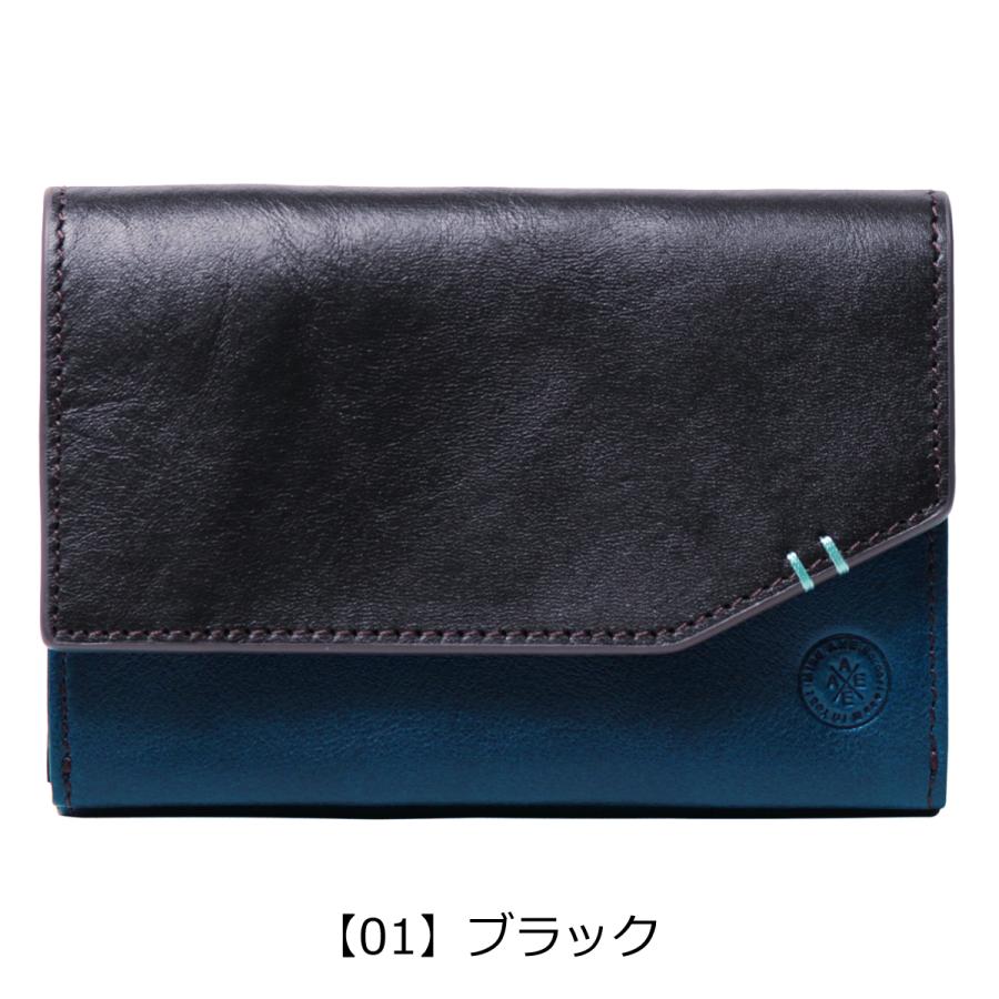 AXE J-line アックス 二つ折り財布 本革 ミドルウォレット ミント
