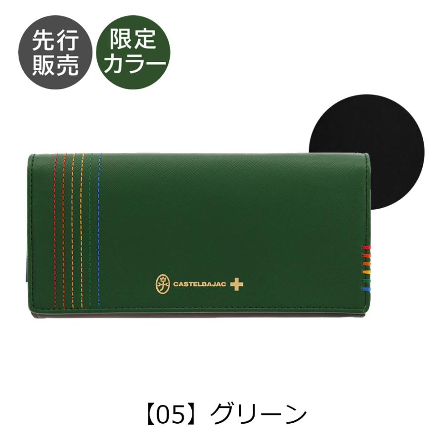 CASTELBAJAC（カステルバジャック） 長財布 本革 ステッチ 027604