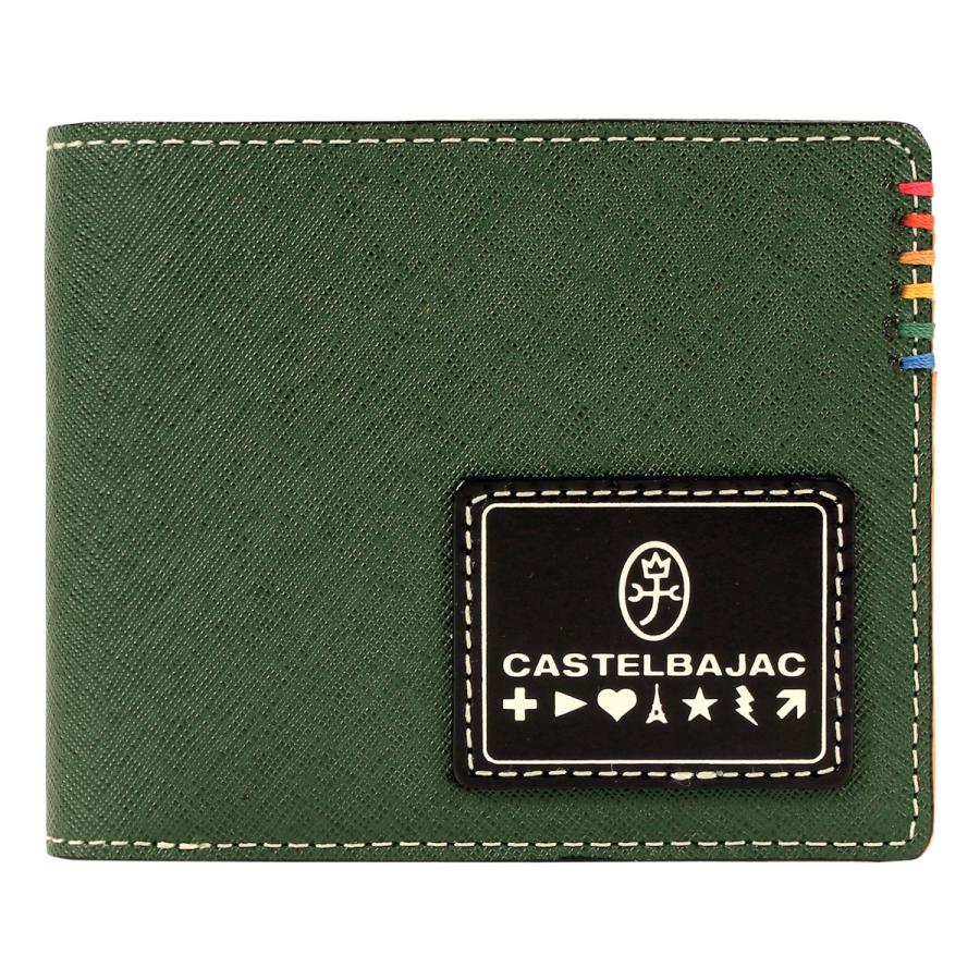 Castelbajac(カステルバジャック) 2つ折り財布 - ブラウン レザー CASTELBAJAC（カステルバジャック） 財布 二つ折り 本革 ソート 034613