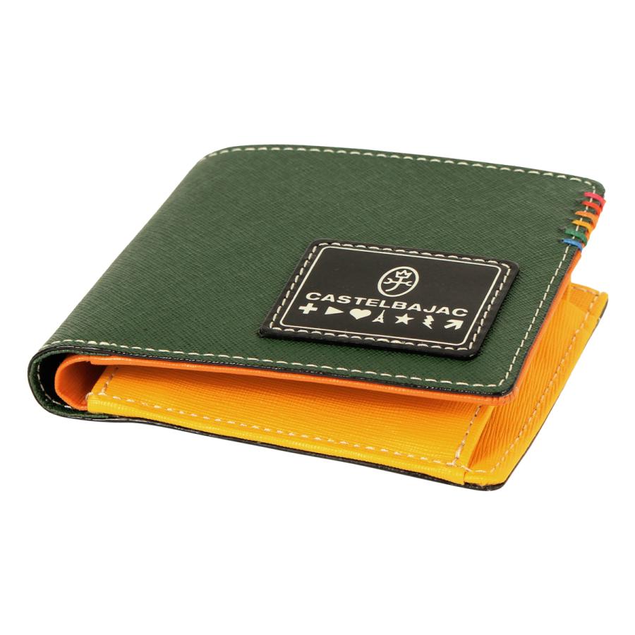 未使用 CASTELBAJAC カステルバジャック 2つ折り財布 キャメル CASTELBAJAC（カステルバジャック） 財布 二つ折り メンズ レディース