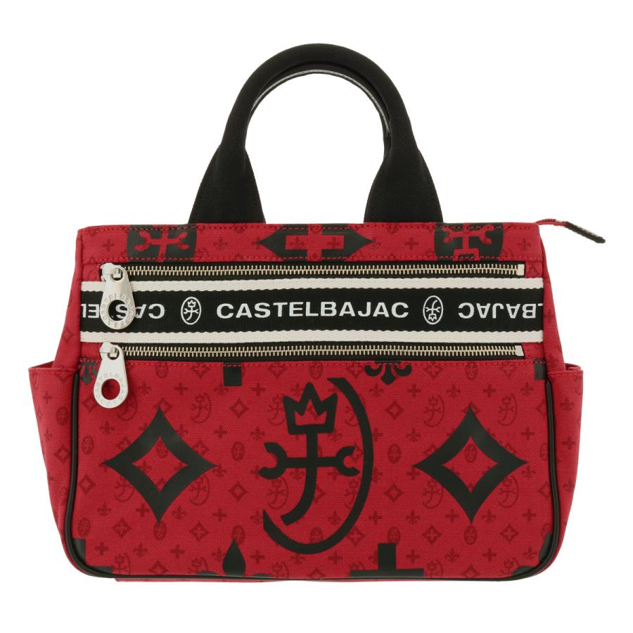 未使用　カステルバジャック　トートバッグ　ハンドバッグ　キャンバス　総柄　黒白 CASTELBAJAC（カステルバジャック） インサイトドライビングトート