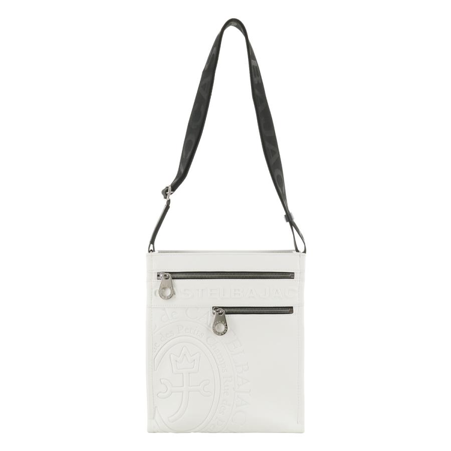 最終値下げ　新品未使用　タグ　CASTELBAJAC ショルダーバッグ ホワイト CASTELBAJAC カステルバジャック ショルダーバッグ 縦型 斜め