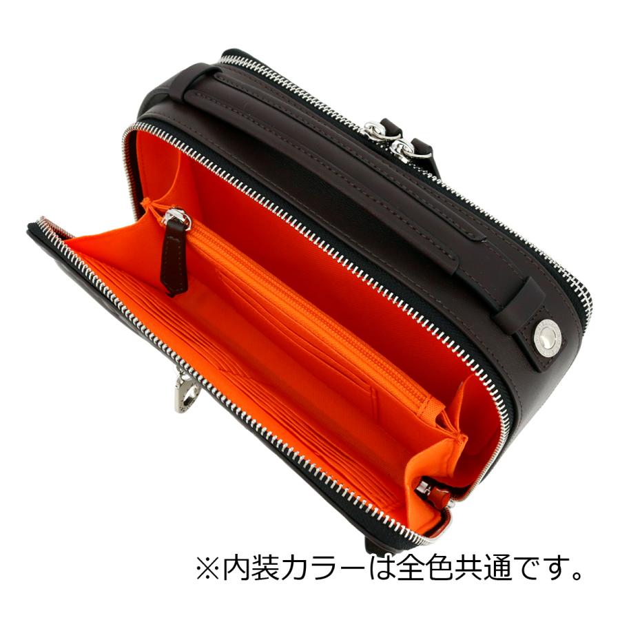 CASTELBAJAC セカンドバッグ 鍵付き レザー 赤黒 アーカイブ CASTELBAJAC（カステルバジャック） セカンドバッグ 本革 レザー