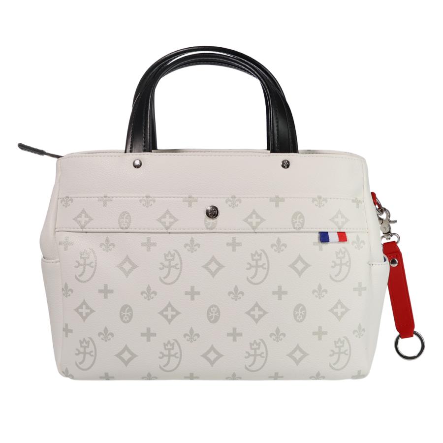 CASTELBAJAC　トートバッグ モノグラム サシャ ドライビング　白 CASTELBAJACトートバッグ モノグラム サシャ ドライビング白