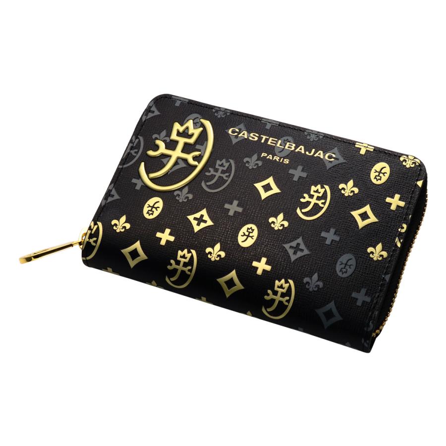 CASTELBAJAC 二つ折り財布 ブラック/ゴールド CASTELBAJAC（カステルバジャック） 財布 二つ折り 二つ折り財布