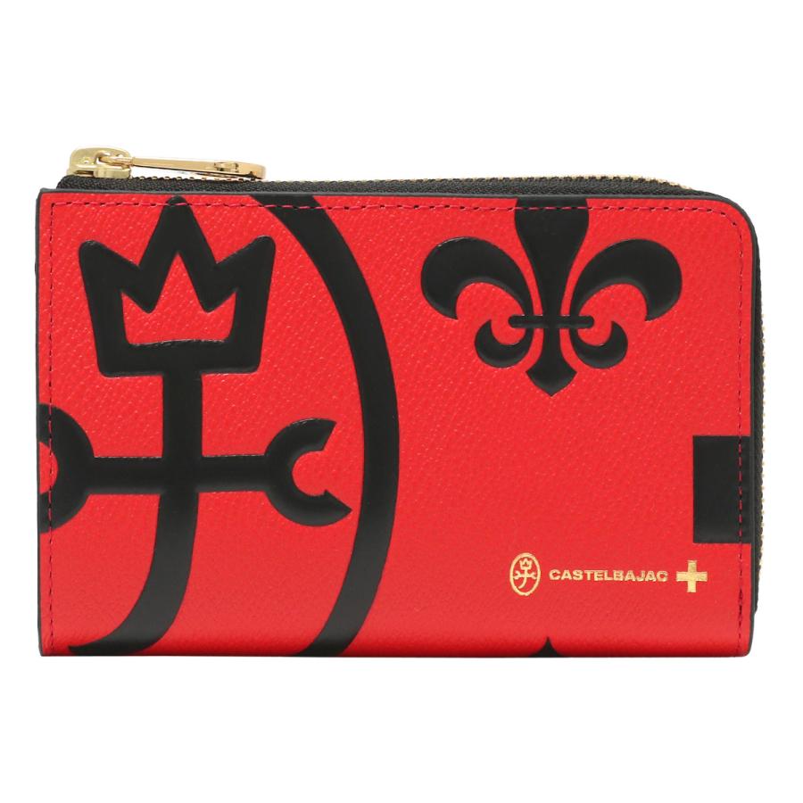 CASTELBAJAC カステルバジャック　折財布　ミニ財布　コンパクト　本革 CASTELBAJAC（カステルバジャック） 財布 二つ折り 本革 L字ファスナー