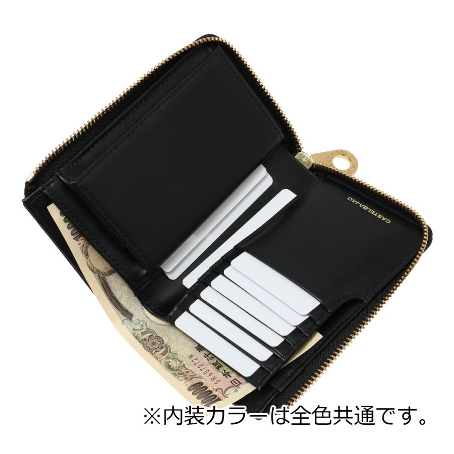 CASTELBAJAC（カステルバジャック） 財布 二つ折り 本革 L字ファスナー