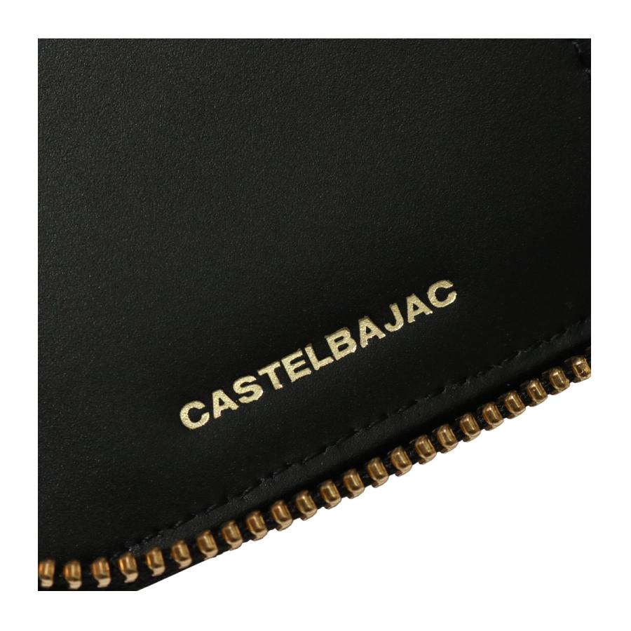 カステルバジャック 2つ折り財布 クロコ 白 ファスナー ヴィンテージ加工 カステルバジャック 2つ折り財布 クロコ 白 ファスナー ヴィンテージ