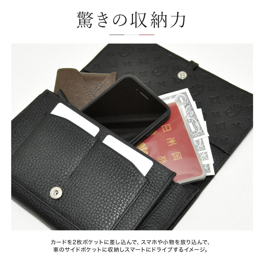 新品カステルバジャックCASTELBAJACクラー長財布 黒　牛革レザー　かぶせ CASTELBAJAC（カステルバジャック） 財布 長財布 かぶせ メンズ