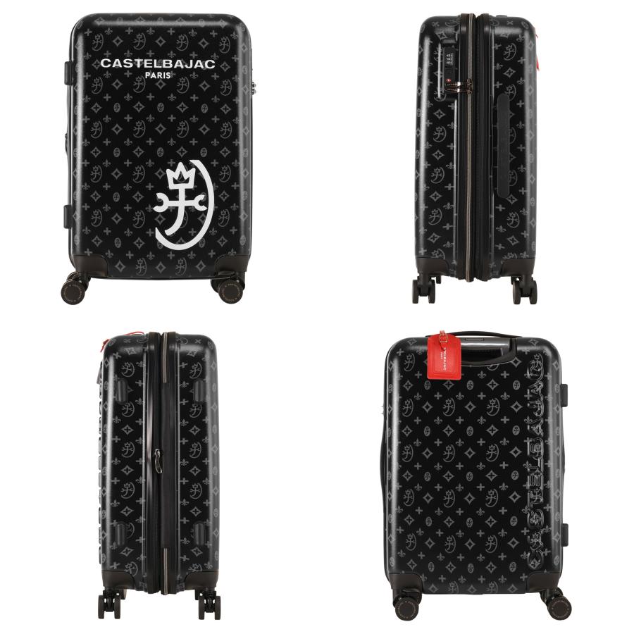 【新品未使用】CASTELBAJACカステルバジャック スリムフィット ブラック CASTELBAJAC（カステルバジャック） スーツケース キャリーケース 拡張