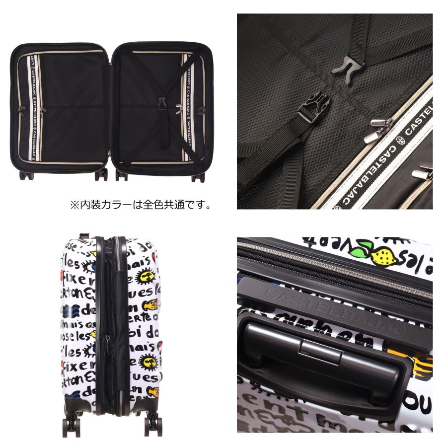 【新品未使用】CASTELBAJACカステルバジャック スリムフィット ブラック CASTELBAJAC（カステルバジャック） スーツケース キャリーケース 機内