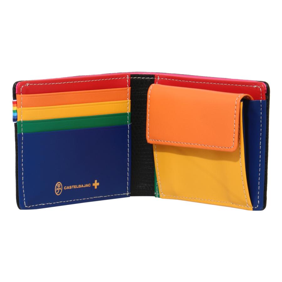 CASTELBAJAC（カステルバジャック） 二つ折り財布 レインボー メンズ