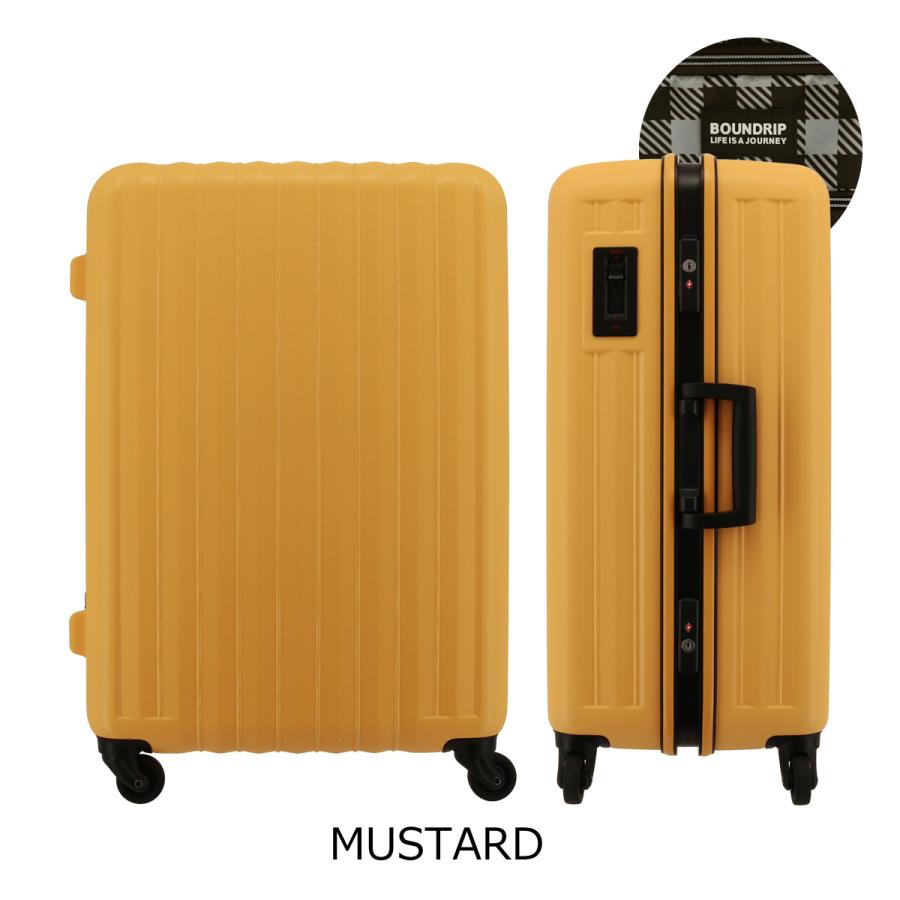 バウンドリップ スーツケース フレームシリーズ 70L 4.3kg BD55  