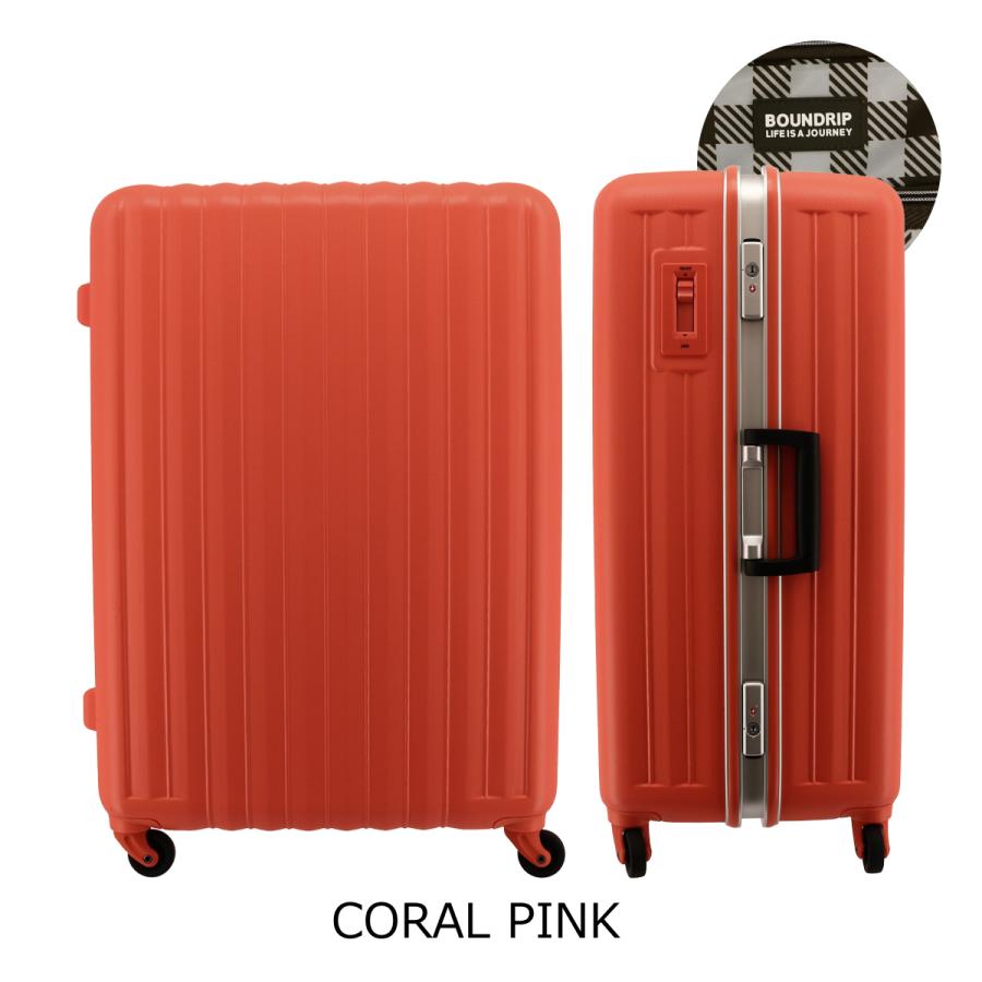 決まりました☆彡旅行セット バウンドリップ BOUNDRIP スーツケース  105L  +   トラベル用品４点 BOUNDRIP（バウンドリップ） スーツケース フレームシリーズ 105L 5kg
