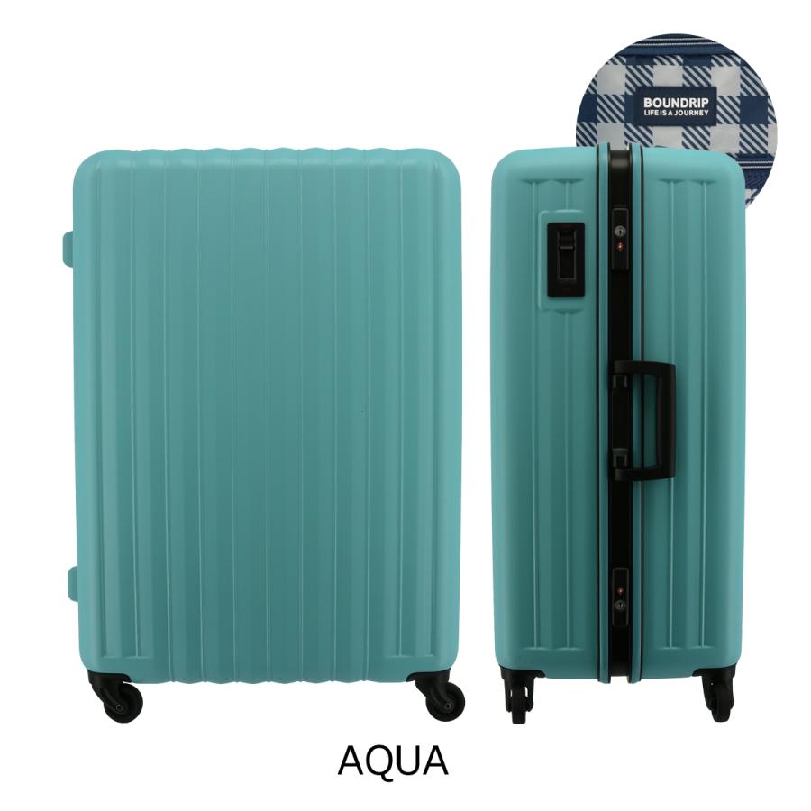 決まりました☆彡旅行セット バウンドリップ BOUNDRIP スーツケース  105L  +   トラベル用品４点 BOUNDRIP（バウンドリップ） スーツケース フレームシリーズ 105L 5kg