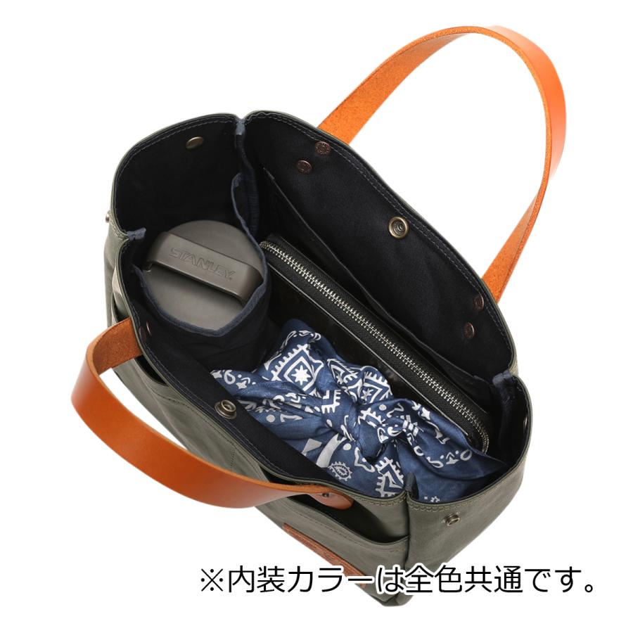 未使用に近い BERMAS バーマス 横型 トートバッグ 豊岡鞄 60450 No.60486：横型トート天ファスナー（豊岡鞄）【肩掛けできるコンパクト