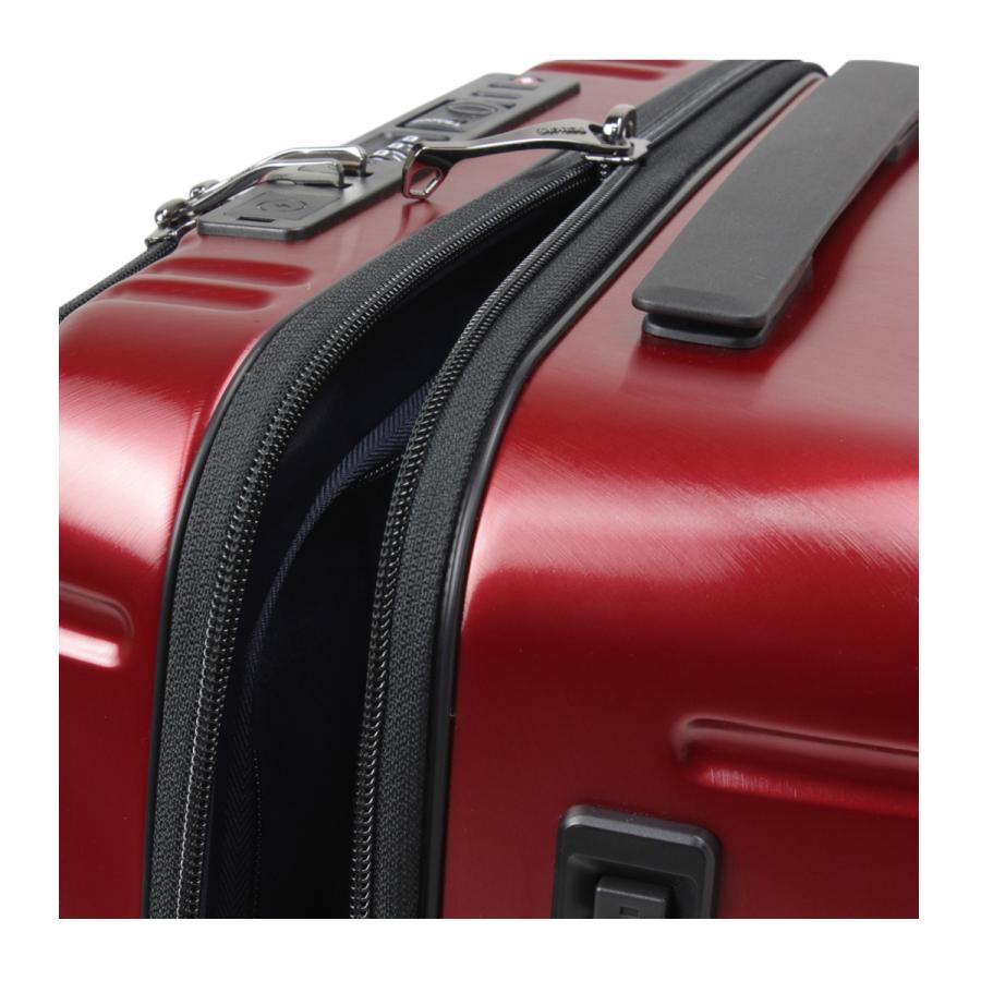 BERMAS スーツケース 55L TSAロック キャリーケース 旅行 出張 赤 BERMAS（バーマス） スーツケース フロントオープン 35L 54cm 3.1kg