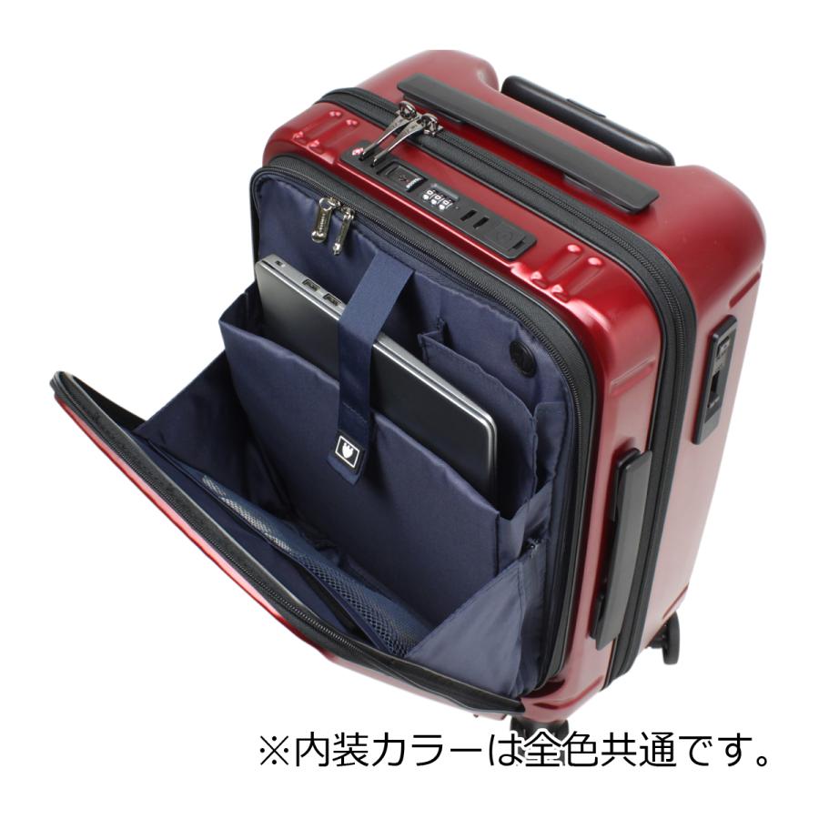 バーマス スーツケース フロントオープン 35L 54cm 3.1kg メンズ 60520 BERMAS IINTER CITY キャリーケース TSAロック搭載 機内持込対応サイズ ハードキャリー｜sacsbar｜11
